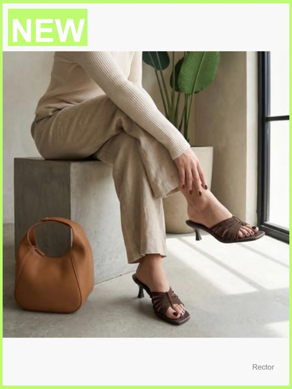 Strappy Kitten Heels, Cushioned Footbed, Slip On Open Toe Sandal - Picture 6 of 7